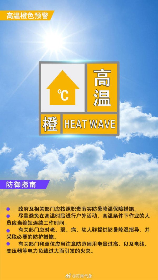 盛金缘证券 37℃以上！郑州发布高温橙色预警
